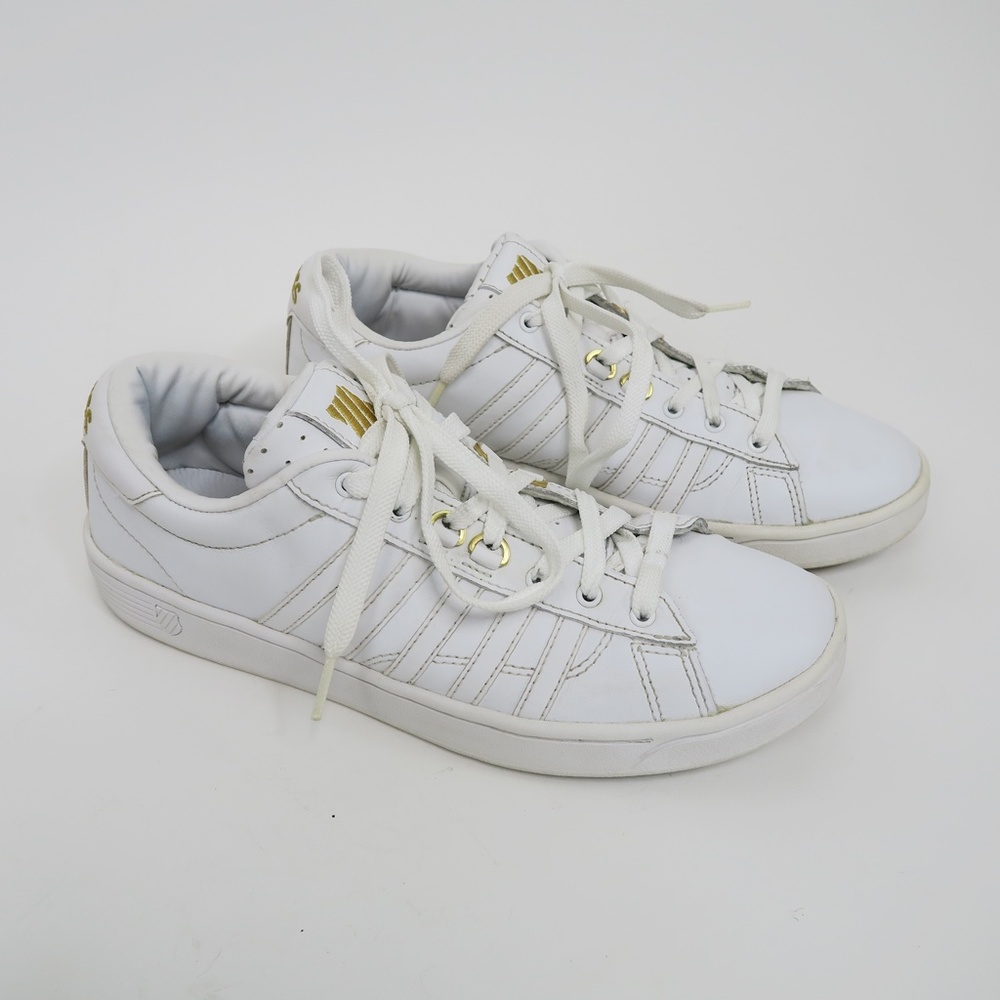 Retro K-Swiss White Classic Sneakers 93965-955M-LOW